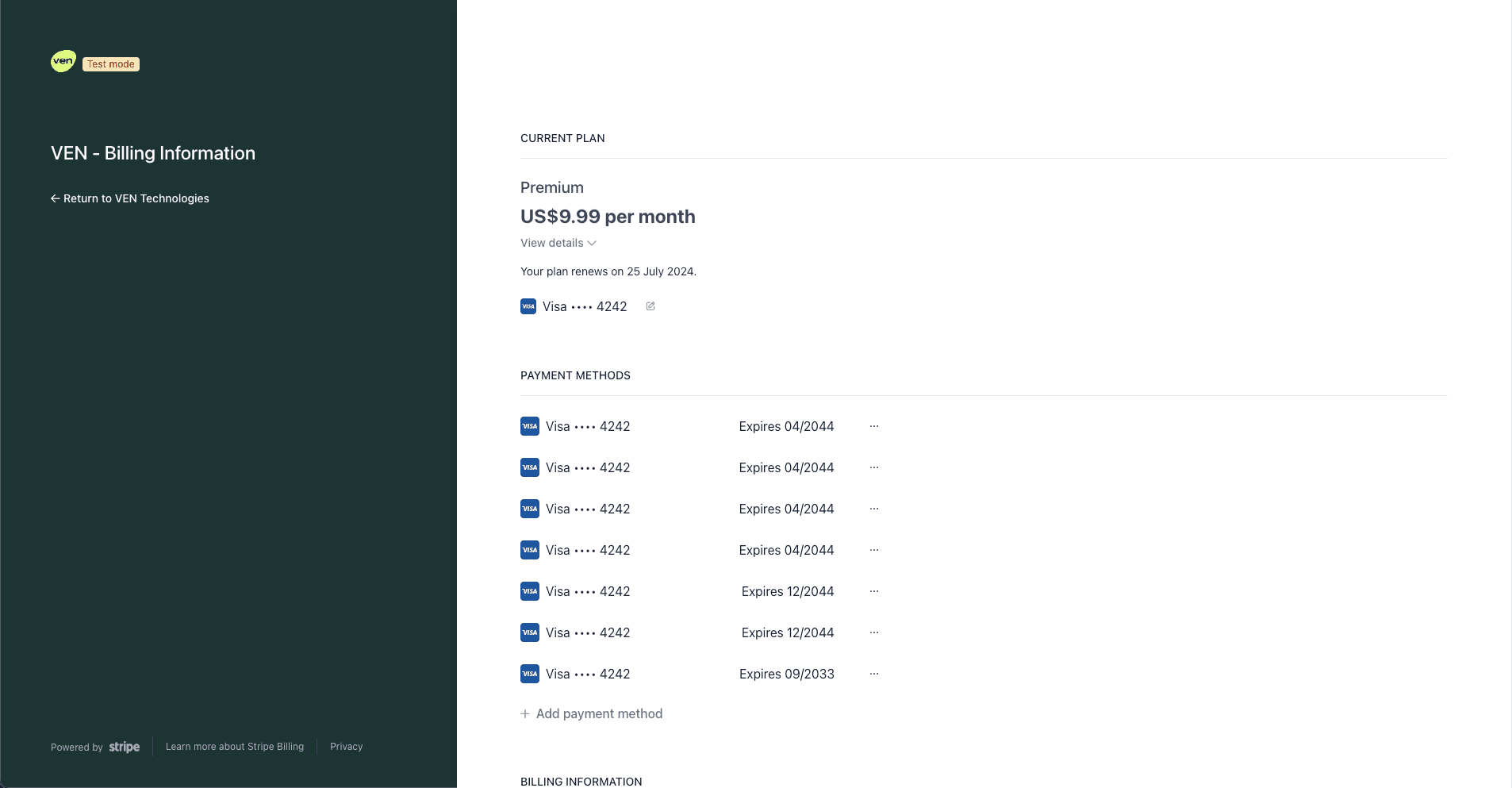 Payments portal